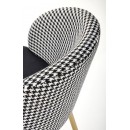 Стул барный HALMAR H113 черный/белый